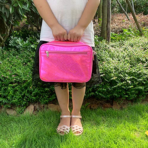 Flowfly Kids Lunch Box Insulated Soft Bag Mini Cooler Back To School Thermal Meal Tote Kit For Girls, Boys,Pink #TOP5