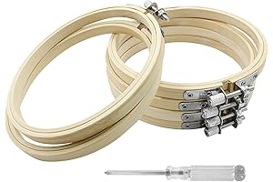6-Piece 4 Inch Embroidery Hoops for Versatile Crafts