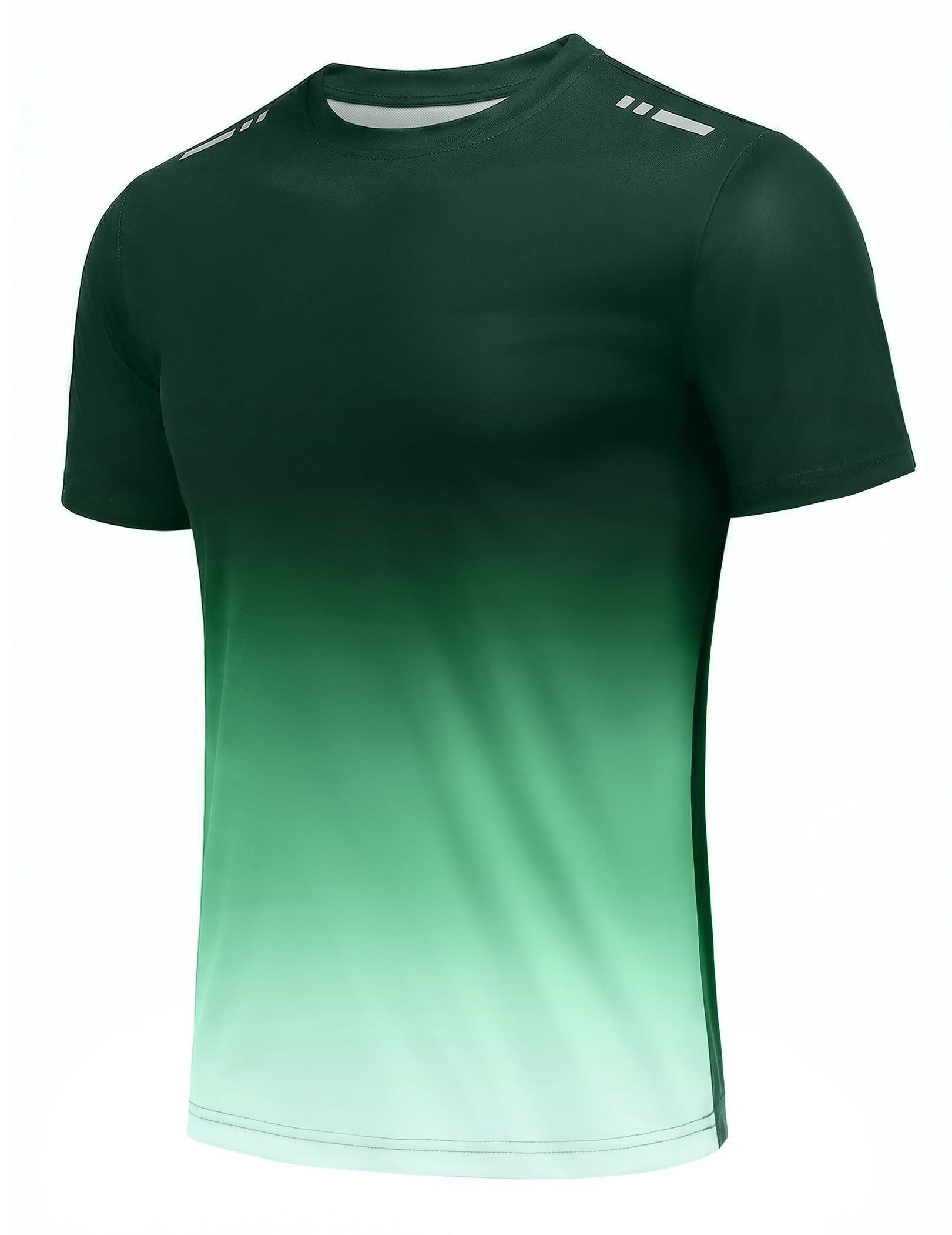 PINSPARK Camiseta Deportiva De Manga Corta Hombre, Transpirable, Secado RáPido, Correr Y Gimnasio, con Degradado — view 12
