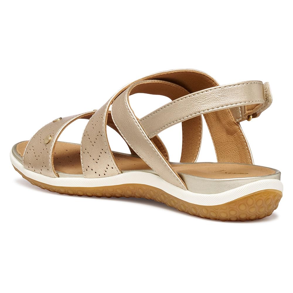 Geox D Sandal Vega B, Sandalia Plana Mujer