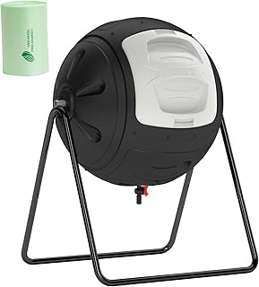 Sponsored Ad - SQUEEZE master Light Weight Spherical Compost Bin-Compost Tumbler with Drain to Collect Liquid-Quick Assemb...