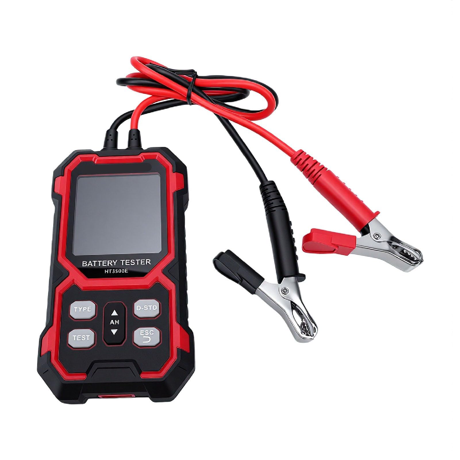 Generic Testeur de Batterie Analyseur Numérique pour Voitures Camions Motos RV 50-2000 CCA Affichage Couleur ABS Durable