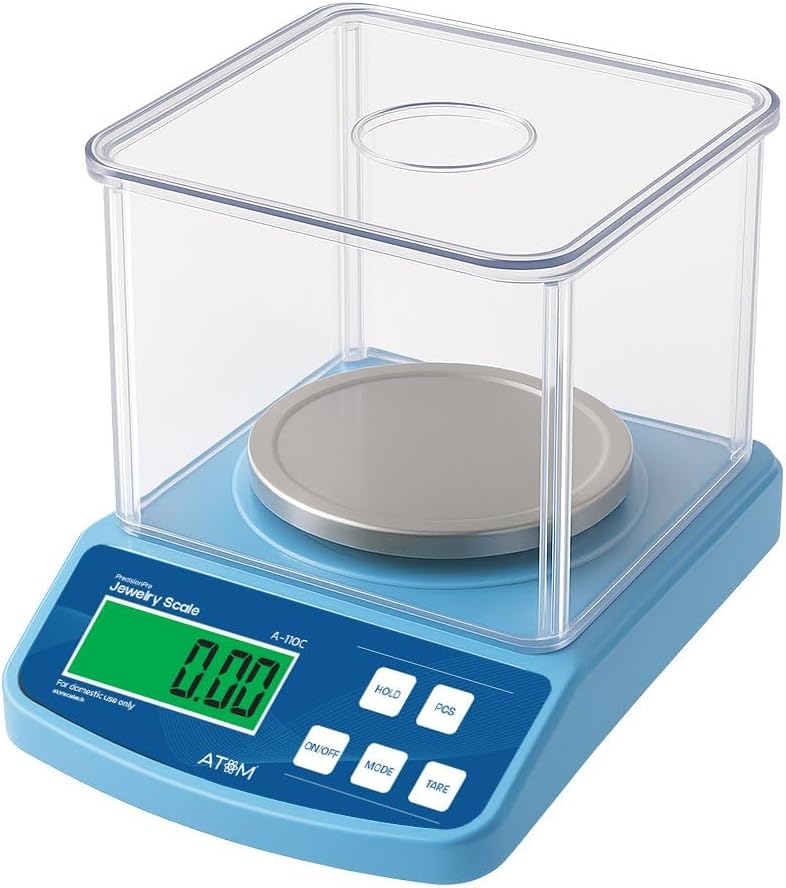 High Precision Lab Scale Digital Analytical Electronic Balance Laboratory Lab Precision Scale Jewelry Scales Kitchen Precision Weighing Electronic Scales 0.01g Calibrated (600g)