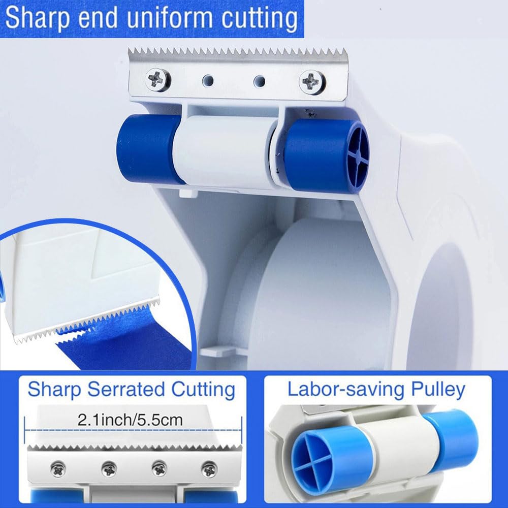 Set Applicatore Per Nastro Di Mascheratura Blu 25 Mm – Strumento Portatile Con Taglierina, Per Porte, Finestre E Rifiniture