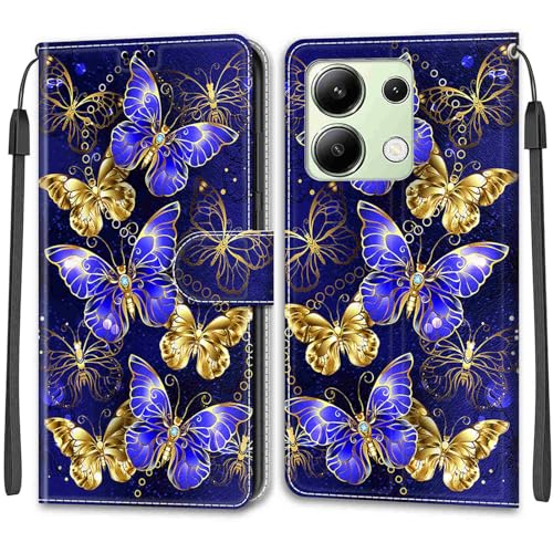 Cover per Xiaomi Redmi Note 13 4G Non per 5G con Slot per Schede Funzione Stand Flip Portafoglio Custodia Compatibile Note 13 4G Non per 4G