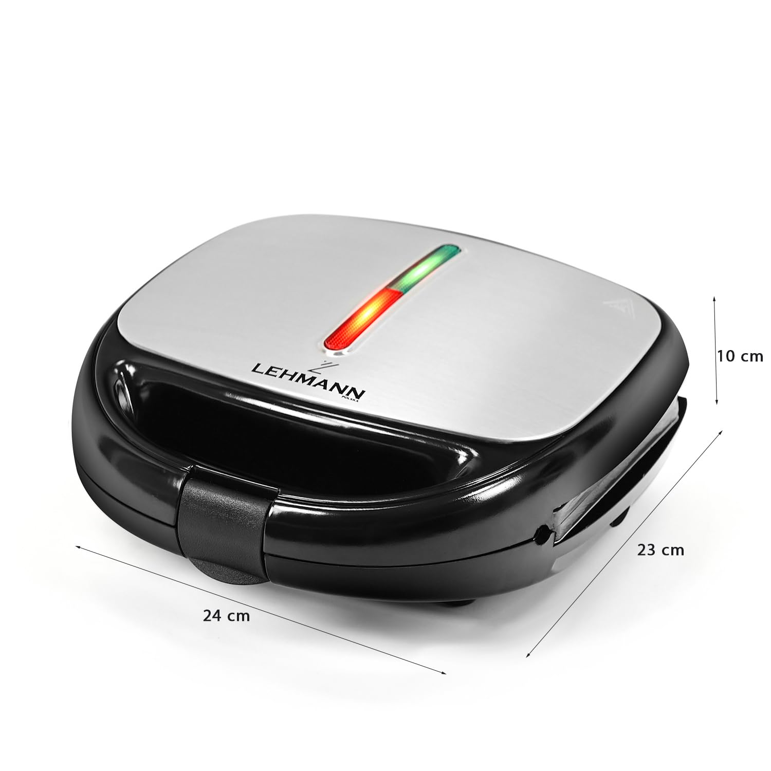 Lehmann Sandwichmaker 5 en 1 avec différentes formes | Gaufrier, grill contact, panini, sandwich, gâteaux sucrés | Comprend 5 ensembles de plaques antiadhésives | 800 W