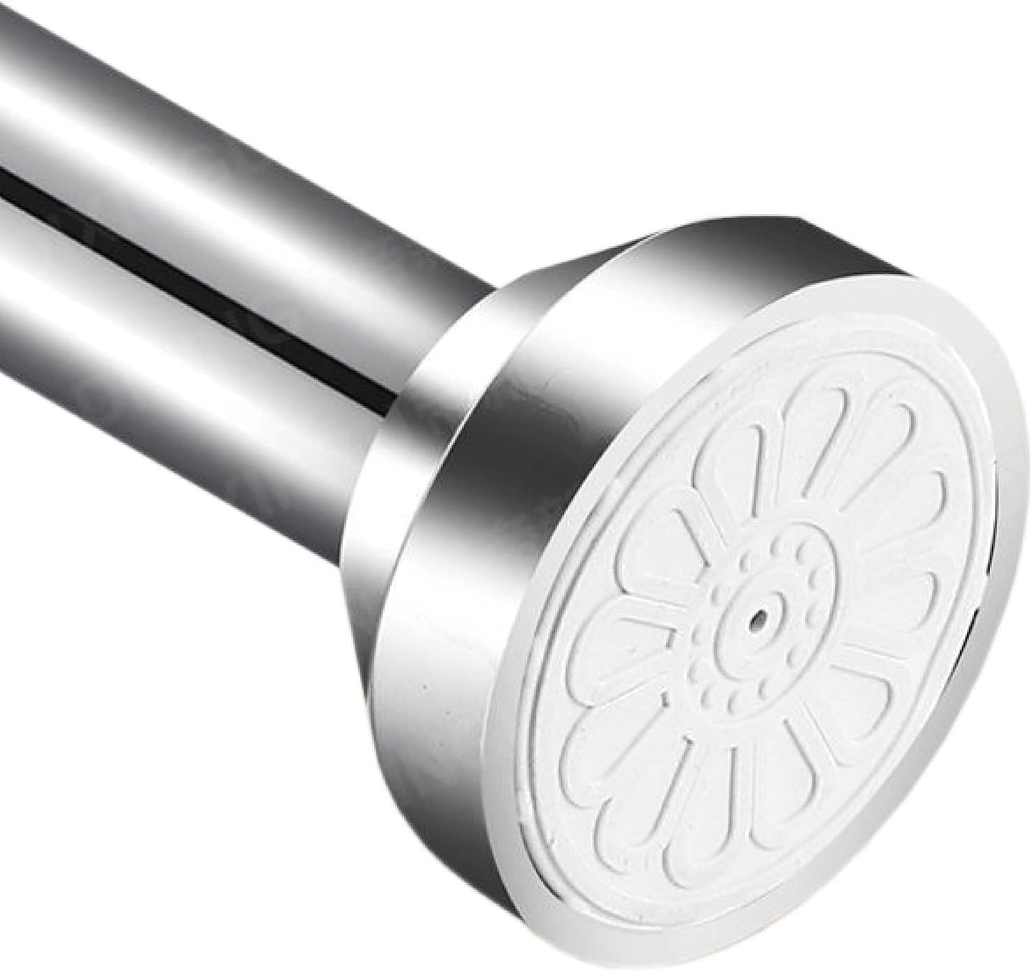 Shower Curtain Rod Adjustable Tension Spring 19.7-31.5 inch Shower Curtain Rod Tension 304 Stainless Steel Anti-Slip No Drilling No Rust for Bathroom Easy to use Silver