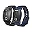EmeTerm Explore FDA-Cleared Galaxy Black and Navy Blue Anti-Nausea Wristband IP67 Waterproof Morning Motion Travel Sickness Vomit Relief Rechargeable No Gel Drug Free Without Side Effects (2 Pack)