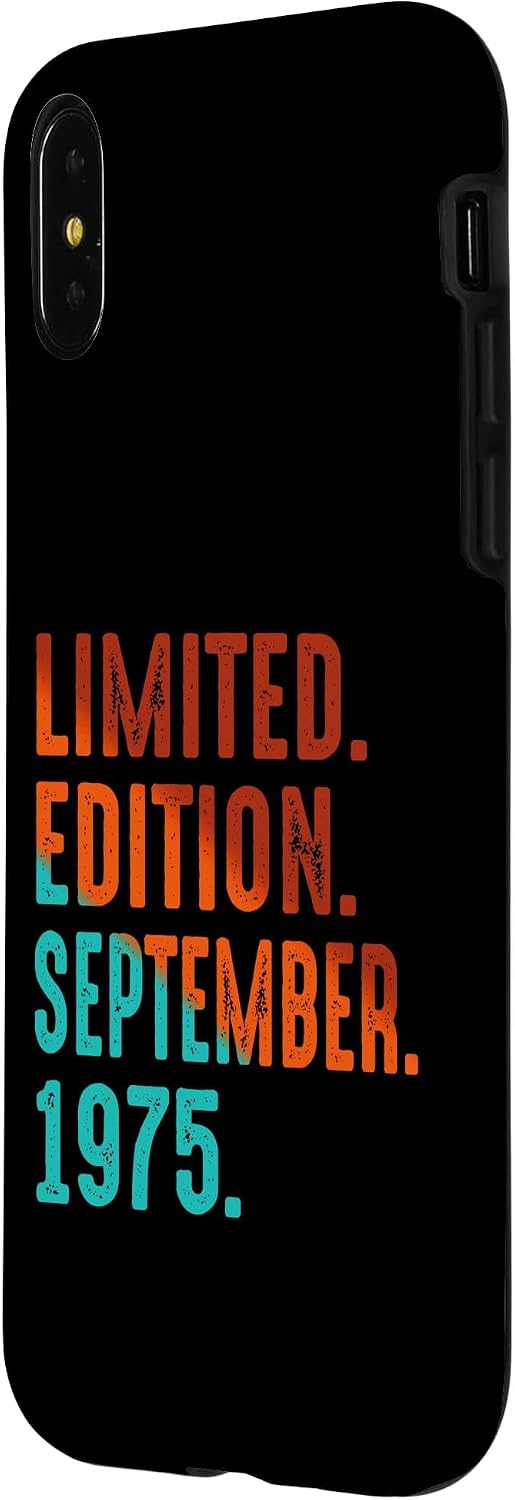 Limited Edition September 1975 Birthday Case for iPhone X/XS image 2
