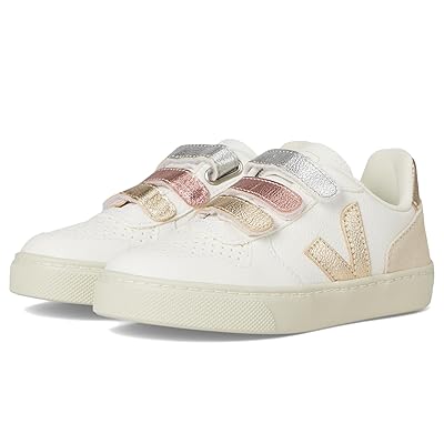 VEJA Kids Small V 10 Chromefree (Little Kid/Big kid) Kids Shoes Multico Extra White/Shiny