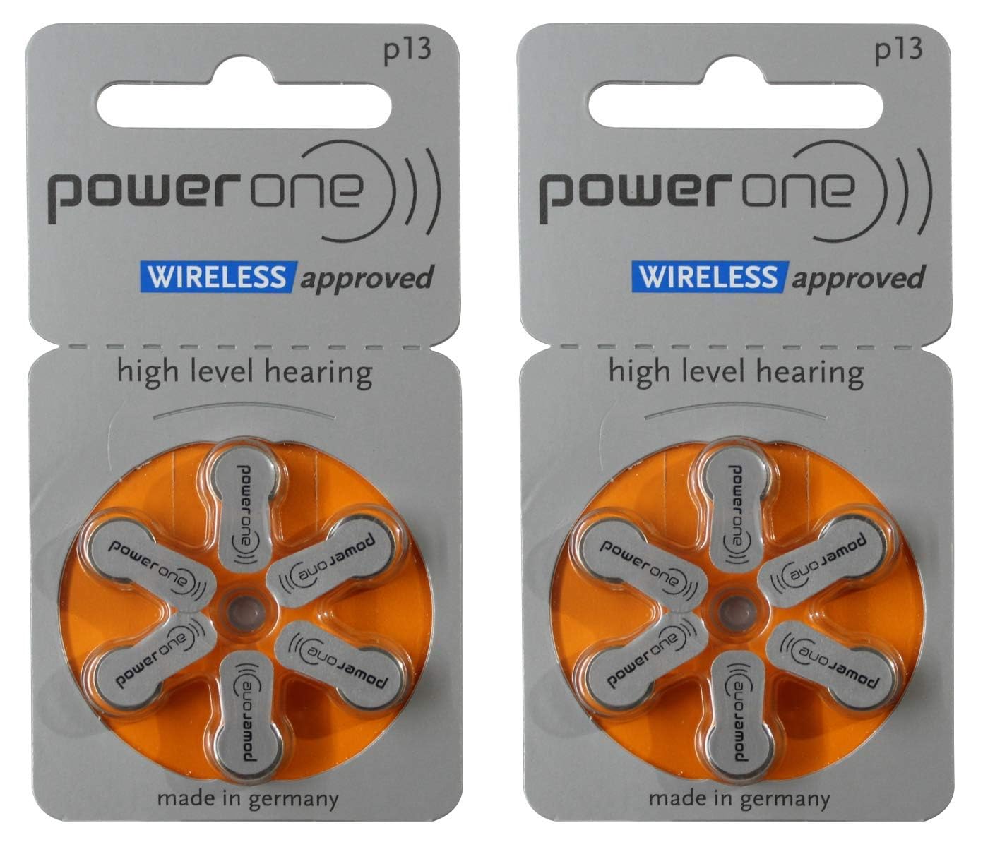 Power One P13 Hearing Aid Battery (6 X 2 Pack) 12 Pcs