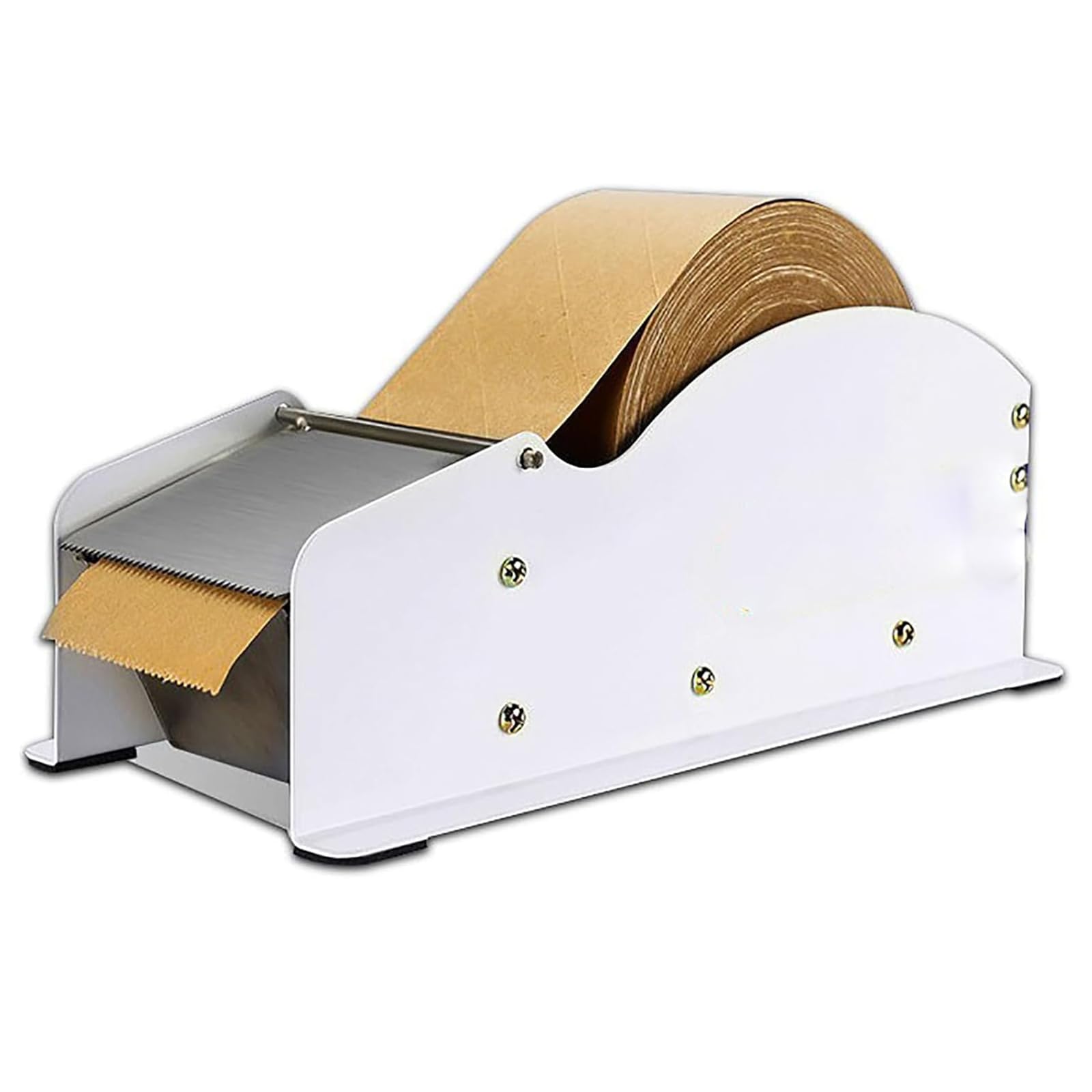 Dispensador de cinta kraft, ancho ajustable manual para cinta de 0.98 a 3.54 pulgadas, corte rápido, fregadero grande, resistente y duradero, ideal para uso en almacén y oficina
