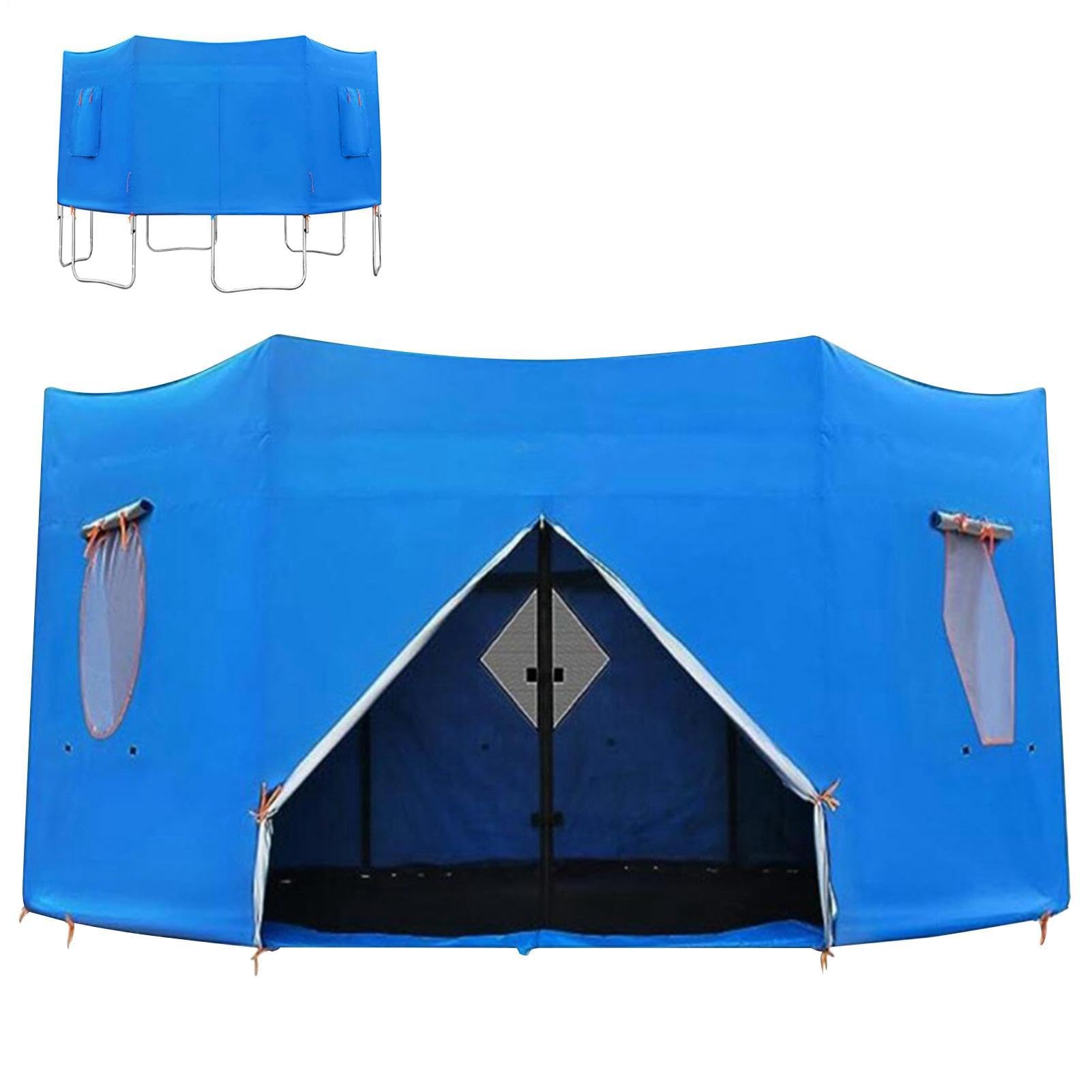 Trampoline Tent, 6ft/ 10ft/12ft Trampoline Top Round Shade Cover, Waterproof Trampolines Sun Shade with Ventilated Window, Waterproof UV Protection Trampolines Sunshade, for Ourdoor Parties