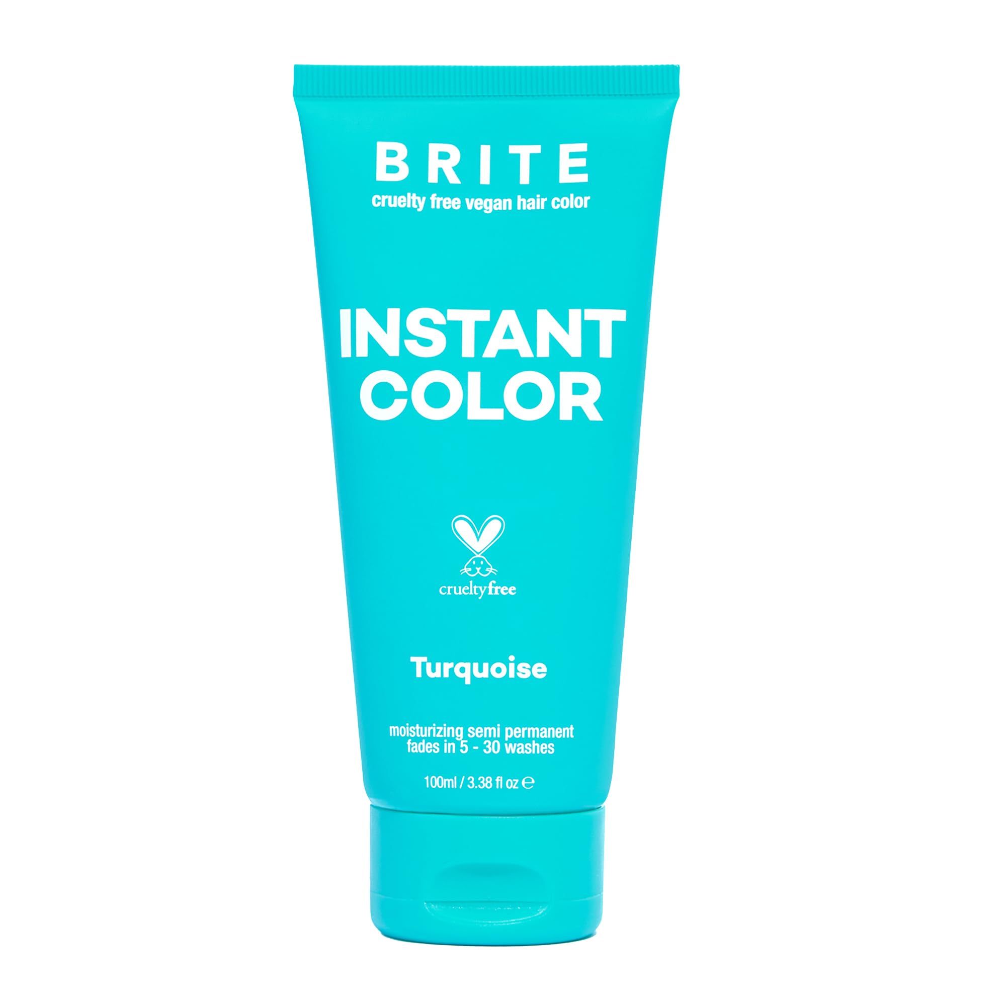 BRITE Vegan Instant Color - Semi-Permanent Hair Color, Nourishing Formula Lasts 5-30 Washes - Perfect for Pre-Lightened & Blonde Hair - Temporary Dye