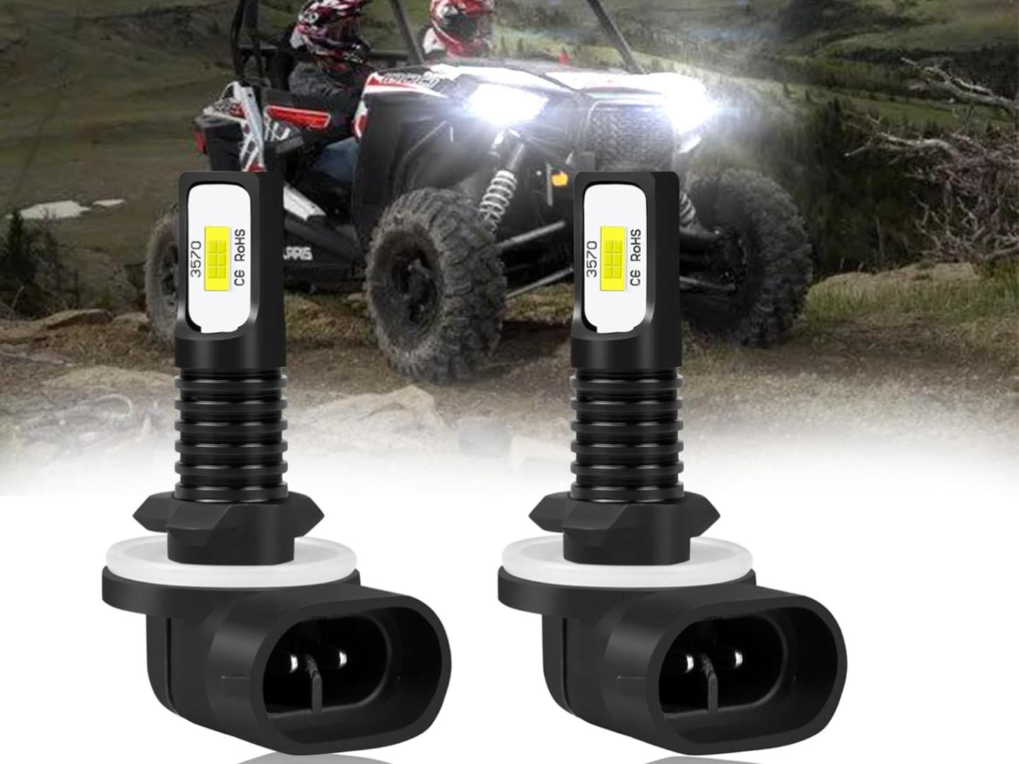 Amazon.com: HMCYCI 881 LED Headlight Bulbs Fit For Polaris Ranger