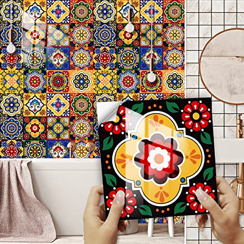 Reviews y listado de Azulejos cocina resistente al calor que puedes comprar esta semana. 35 Azulejos adhesivos para azulejos, diseño de flores rojas y negras, de PVC, autoadhesivos, para pared, resistentes al calor, para despegar y pegar, para cocina, azulejos de pared,...