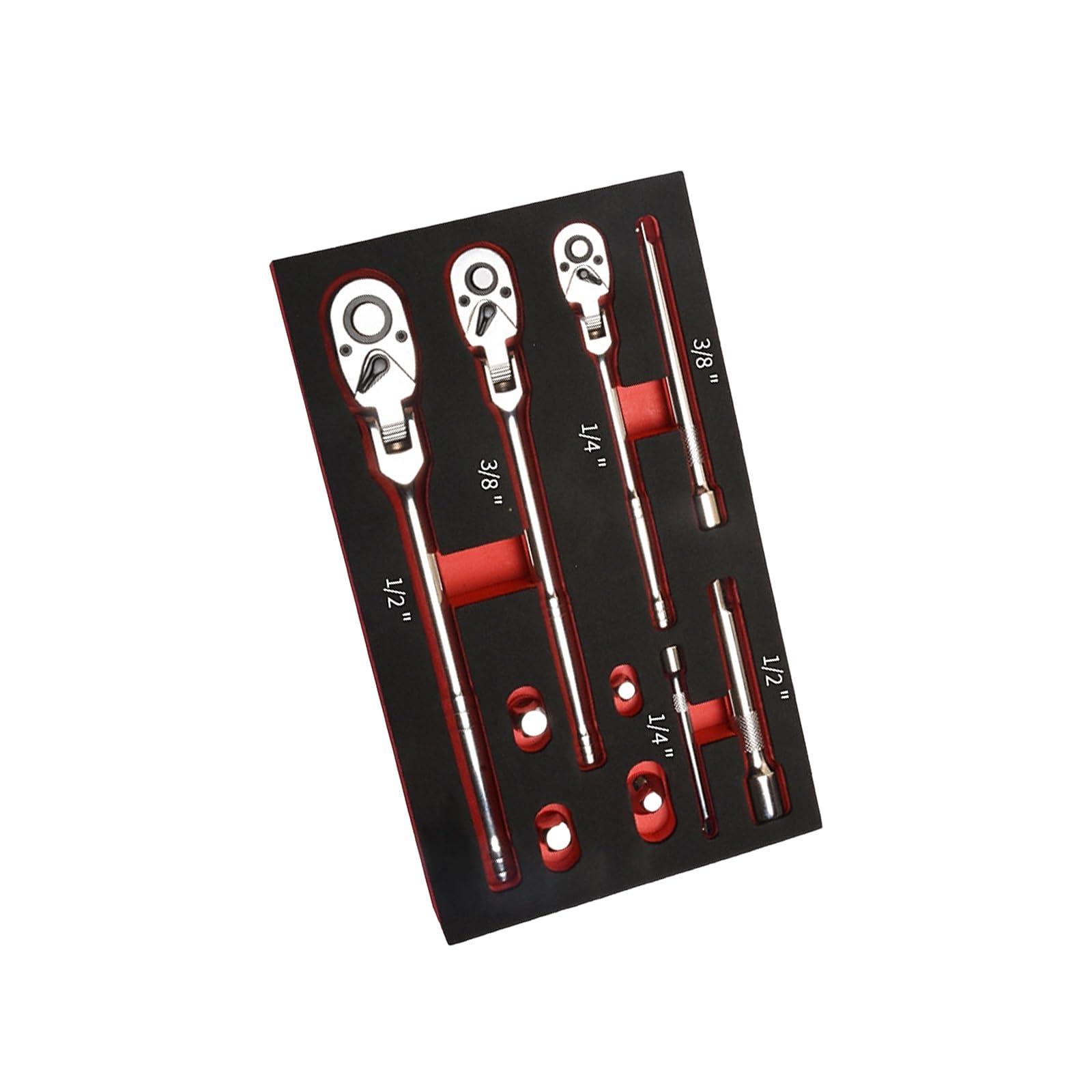 Msioytog 10Pcs Long Handle Adjustable Head Tool Set For Confined Spaces With 180 Degree Rotation And Easy Release Function Hand Tools