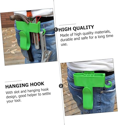 Miniatura 3 de Housoutil Estante para herramientas de cintura, organizador de herramientas de electricista, bolsa de cintura para taladro eléctrico, organizador de