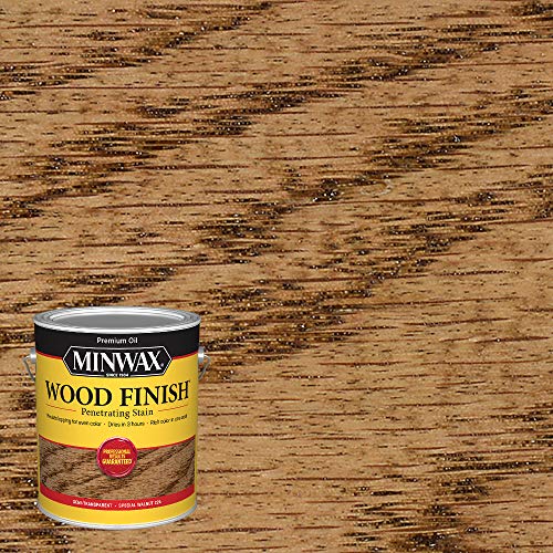 Image of Minwax 710760000 Wood Finish - Penetrates, Stains & Seals, 250 VOC, gallon, Special Walnut