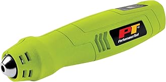 Performance Tool W2082 Compact Rechargeable Cordless Heat Gun, 600 Degree Max Output, Vinyl Wrap, Shrink Tubing, Wire Connectors, Crafts, Phone Repair