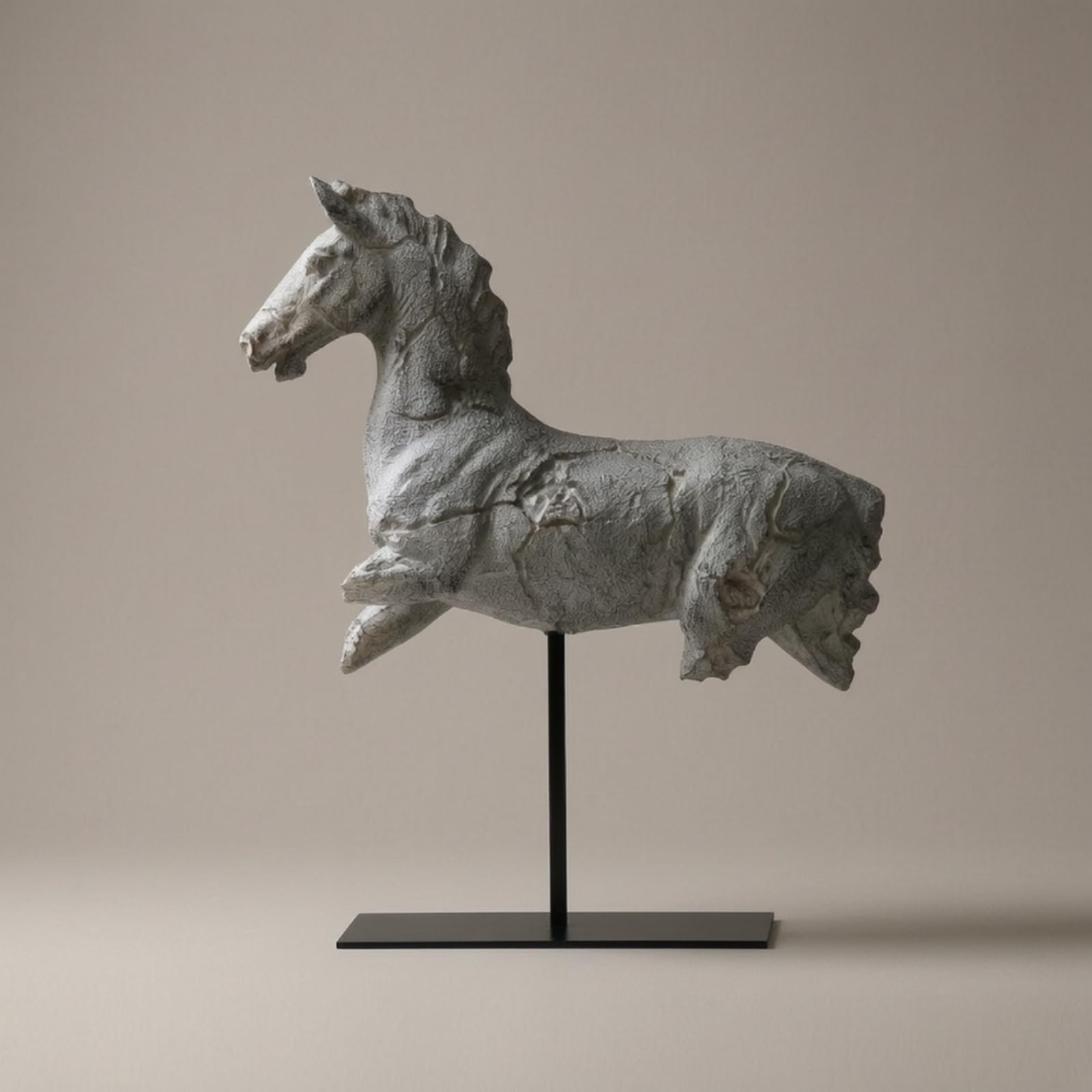 Qianly Scultura da Tavolo Scultura a Forma Vintage Soprammobile per Consolle