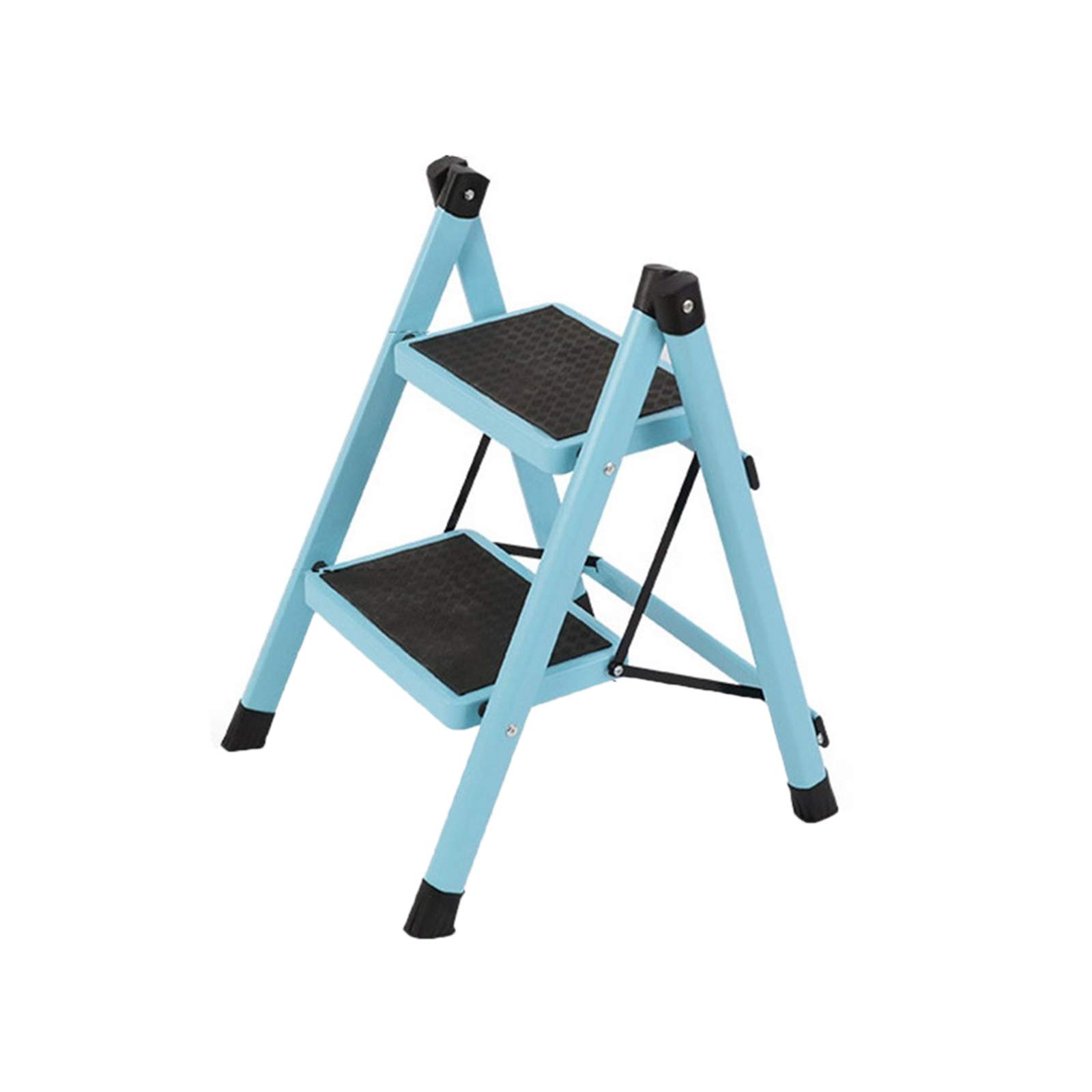 Cxvhsertwr Blue Ladders For Home, Step Stool Home Folding(Blue)