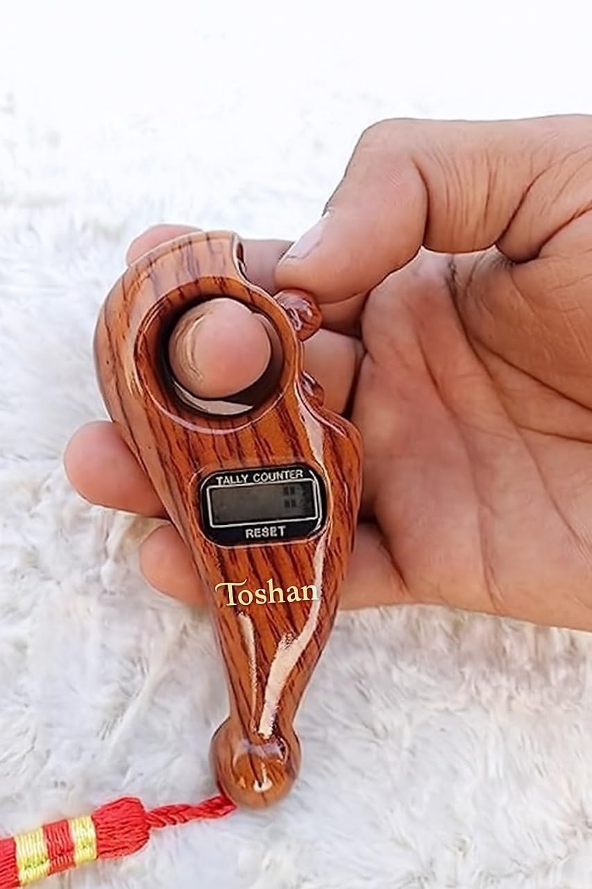TOSHAN Mantra Jaap Digital Counting Machine Finger Unique Design Prayer God Name Hand Finger Manual 5-Digit Tally Counter Device Tasbeeh Misbaha Counter-image-33