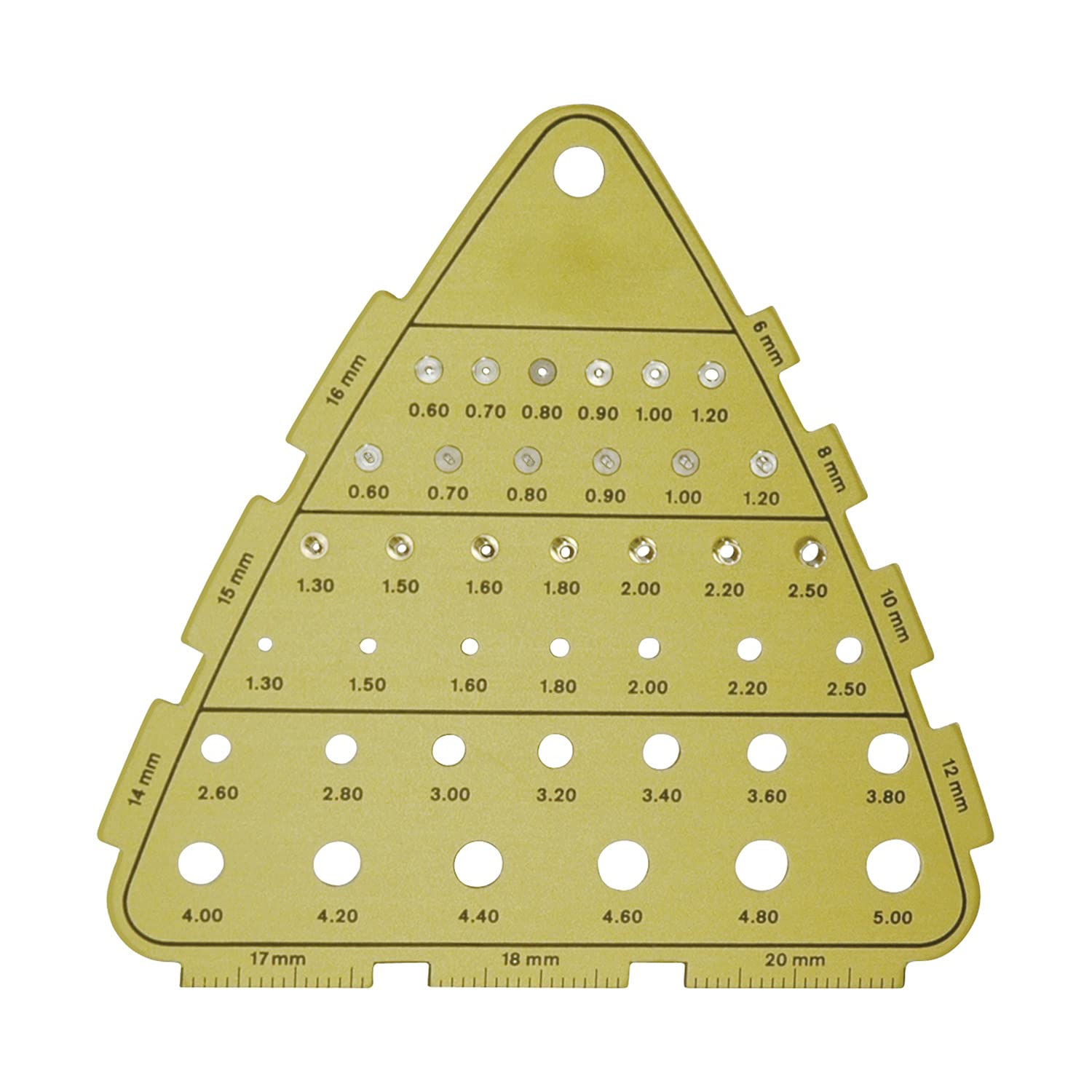 Bergeon 6740 Jauge de Couronne, Outil de Mesure, Outil de Test, Convient pour Quartz, horloger