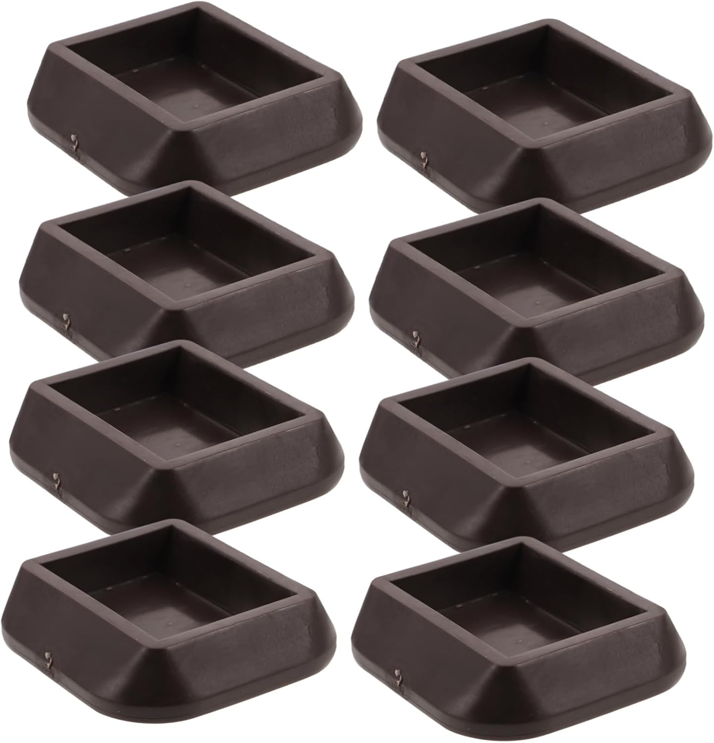 DOITOOL 8pcs Silicone Wheel Stoppers for Rolling Furniture Prevent Sliding and Tip