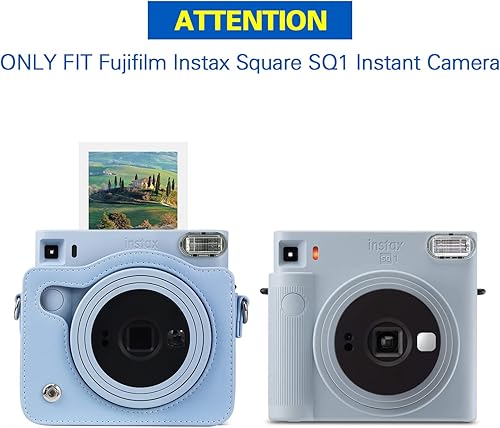 Miniatura 2 de Rieibi Funda cuadrada SQ1, funda protectora para cámara instantánea Fujifilm Instax Square SQ1, cubierta compacta de piel sintética con correa de