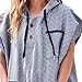 Surf Poncho - Adult Hooded Towel | Grey Black Turkish Towel Poncho | Changing Poncho, Changing Robe, Surf Robe, Wetsuit Changing Robe | Swim Parka, Wetsuit Poncho, Wetsuit Robe, Hooded Changing Towel