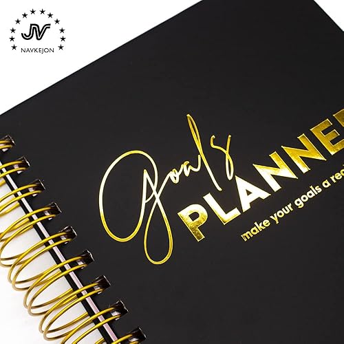 Miniatura 3 de Planificador de objetivos en espiral, bloc de notas de gestión del tiempo diario de tapa dura, cuaderno personal de tareas pendientes con pestañas,