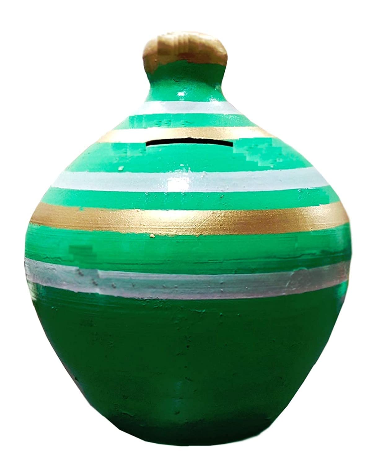 Craft Park Terracotta Clay Gullak, Money Bank,Piggy Bank Clour - Green (B0C2KNW1V6) Amazon Price History, Amazon Price Tracker