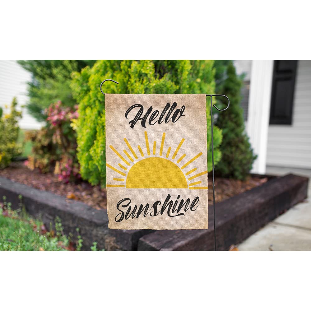Gartenflagge 'Hello Sunshine' – 30,5 X 45,7 Cm, Doppelseitig, Aus Leinen, Wetterbeständig