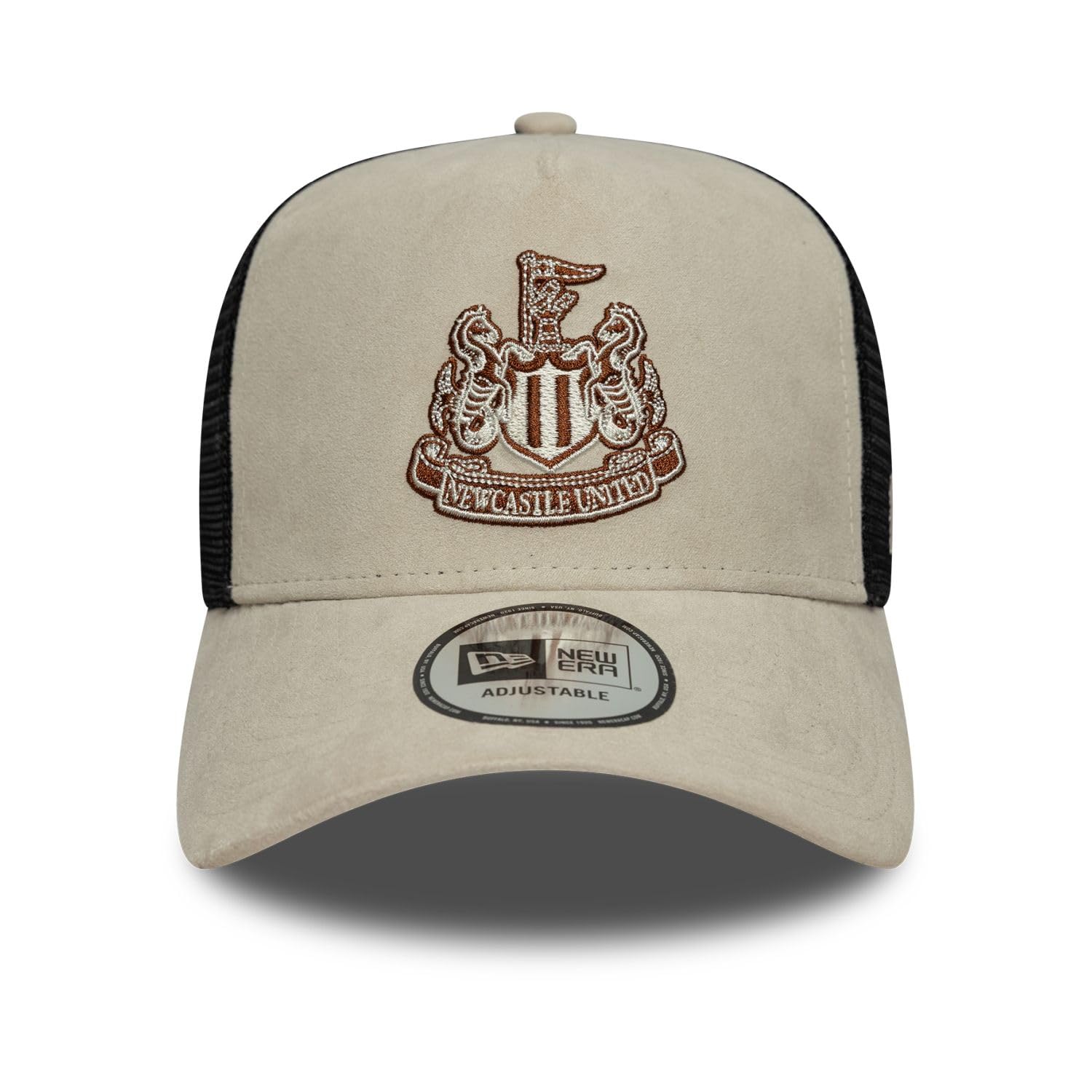New Era Cappello da baseball 9Forty Trucker Newcastle United Football Club per adulti, beige chiaro