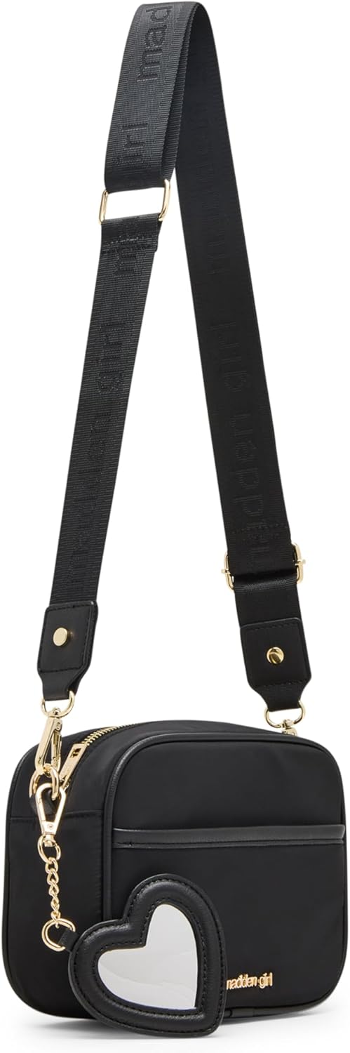 Madden Girl Charlotte Camera Crossbody Bag, Black - Image 2