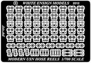 White Ensign Models 1/700 Modern USN Cable Reels Photoetch Enhancement Parts