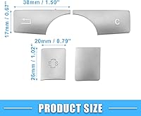 Vista 4 de Consola central multimedia Radio ES botón cubierta etiqueta CD Control botón cubierta para Mercedes-Benz Clase E ABS tono plateado