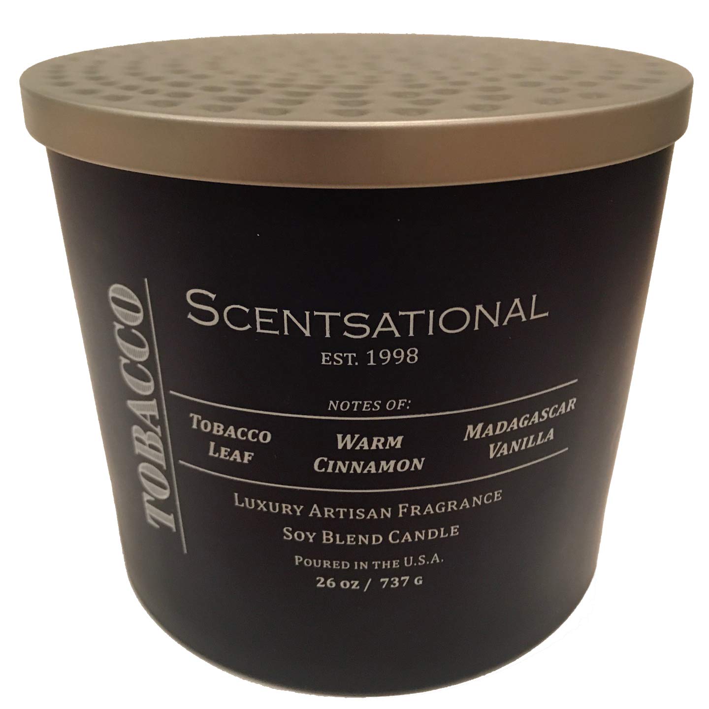 scentsational tobacco vanilla Amazon.com: Scentsational Tobacco Cinnamon Vanilla Scented Premium Natural  Soy Candle
