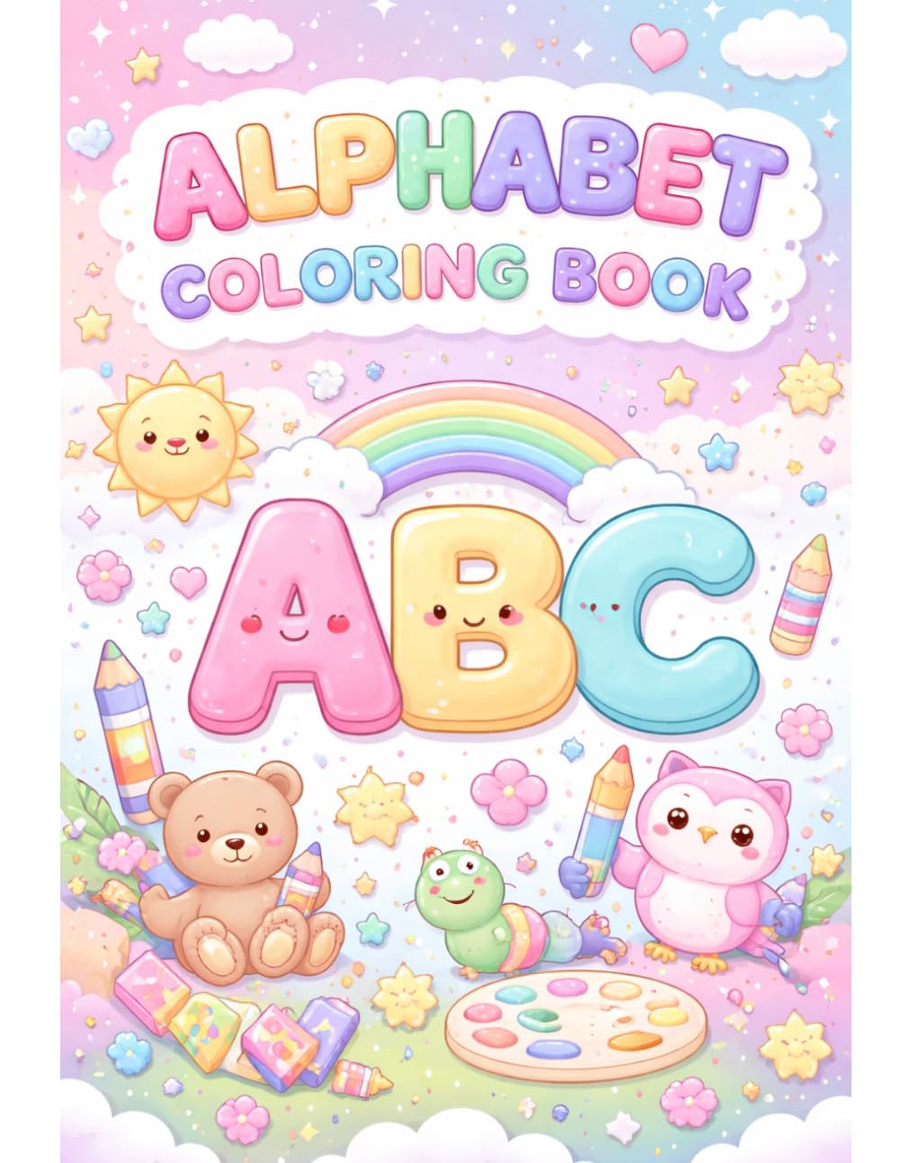 Alphabet Coloring Book: Fun A–Z Animal Coloring Book for Kids Ages 3–6 | Learn Letters with Cute Animals