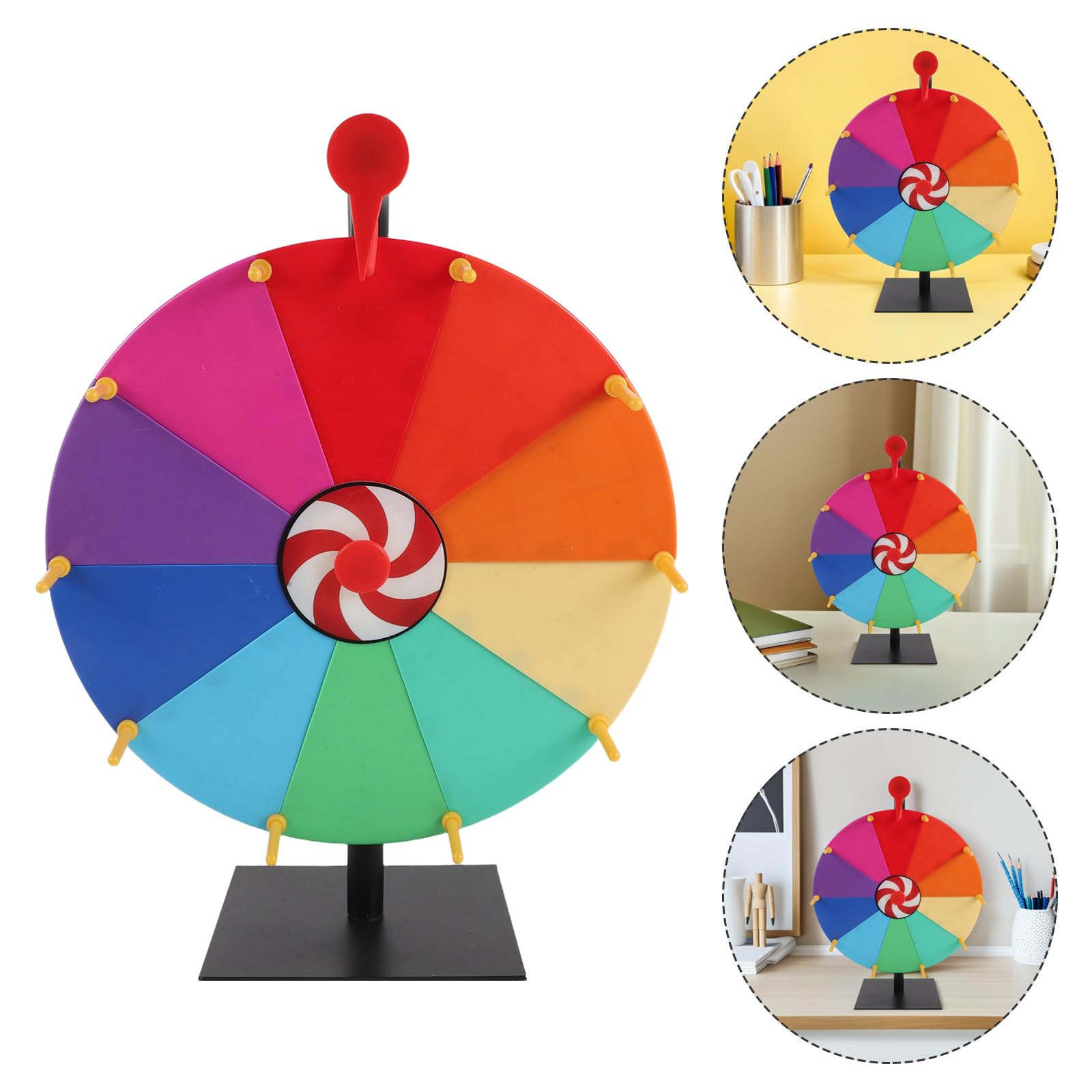 Ruota Gioco Carnevale in Plastica con Meccanismo ad Alta Precisione e 10 Slot, per Feste e Giochi da Tavolo
