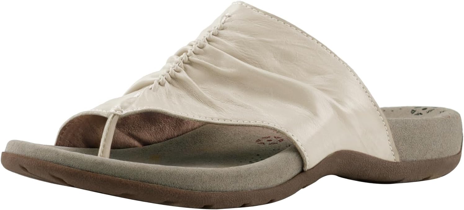 BCSTUDIO Womens Sandals Classic Backless Toe Post Design Comfort Flip Flop with Arch Support
