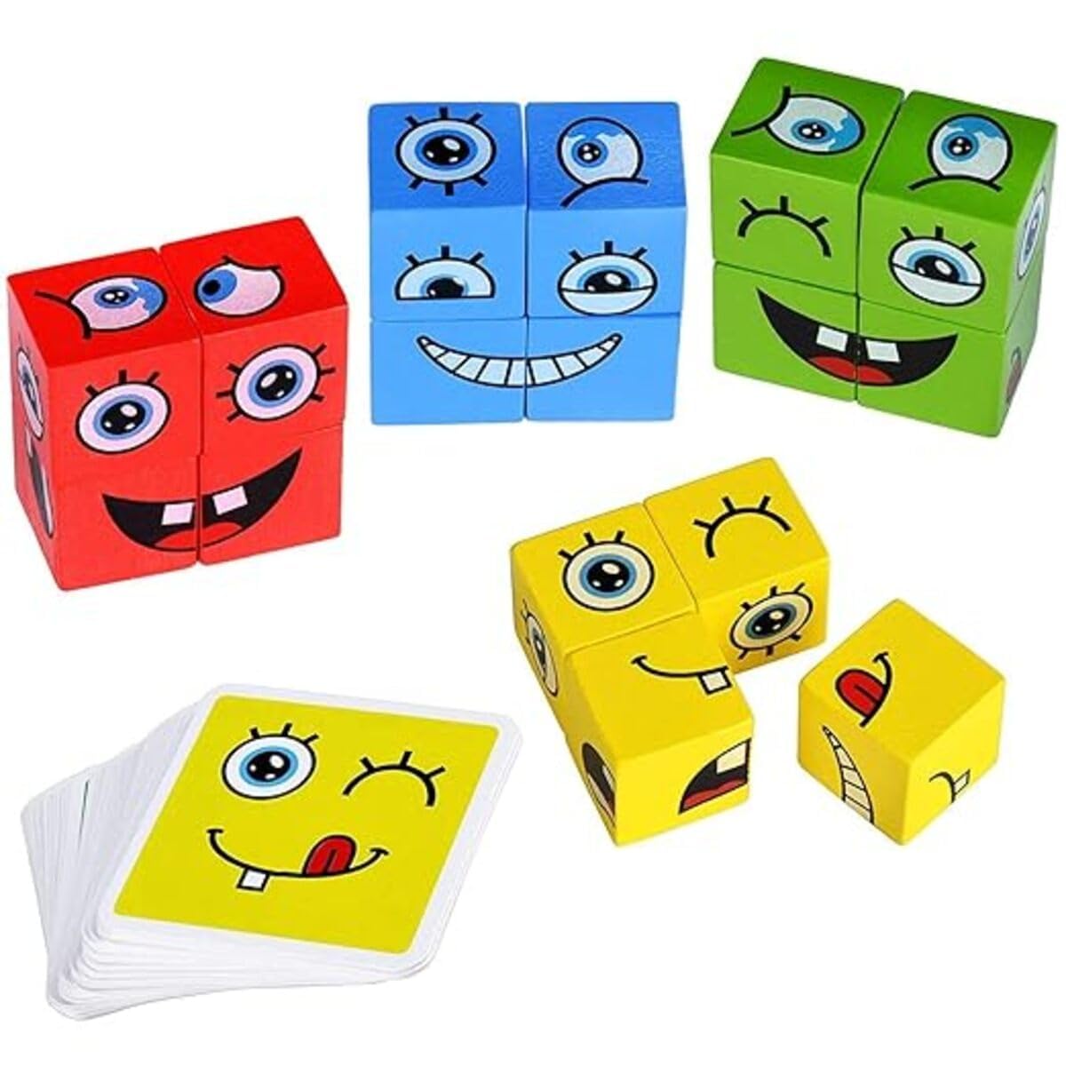 BABYLAMA Emoji Cube Face Change Game for Kids Learning & Educational Blocks Expressions Puzzles Block Emotion Change Toy with 16 Face Cube for Kids 3 Yrs and Up (B0CPJLYH5W) Amazon Price History, Amazon Price Tracker