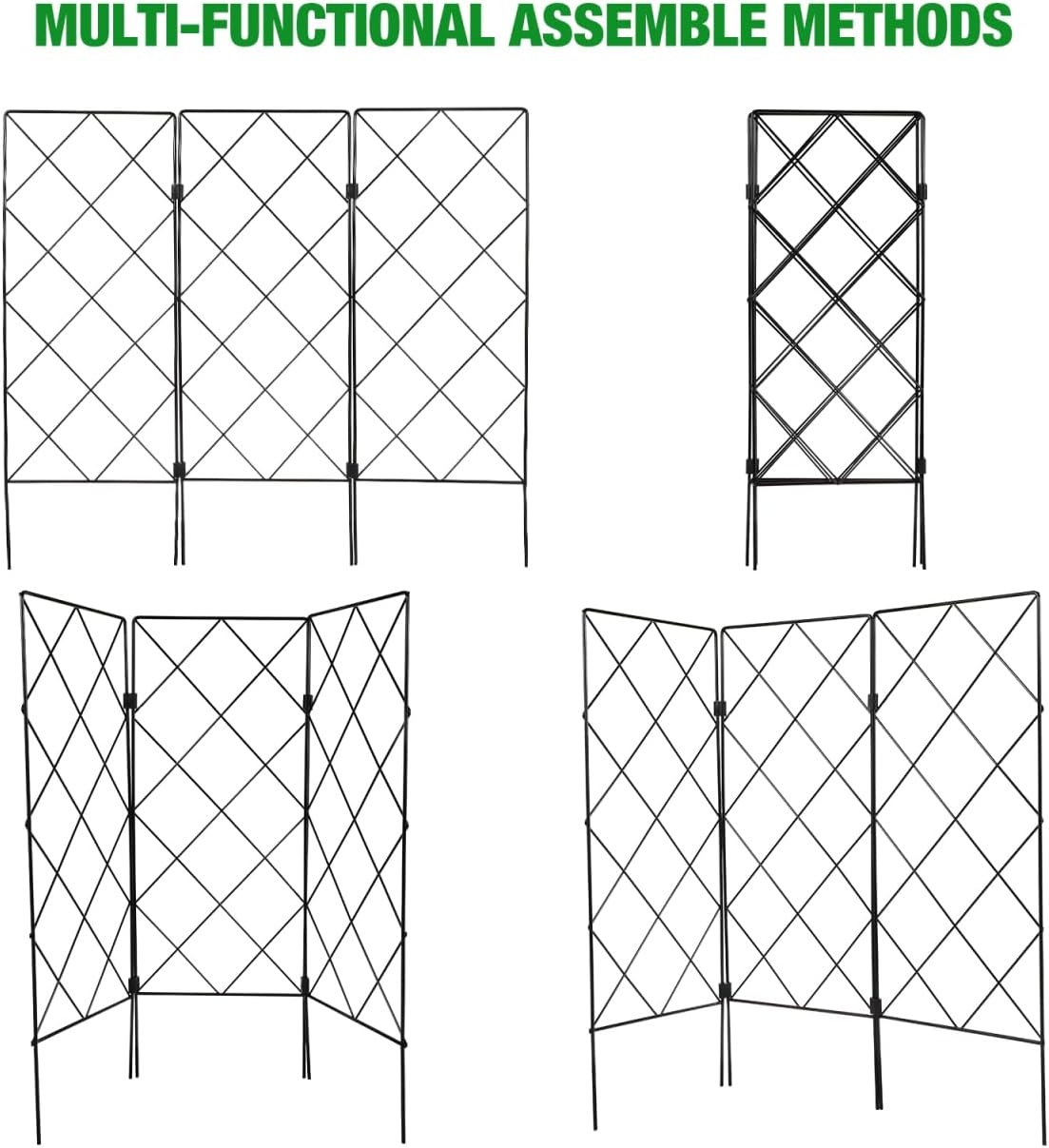 Multifunctional Foldable Plant Support Stand and Iron Garden Trellis for Climbing Plants Vegetable Trellis Frame Outdoor Indoor Gardening