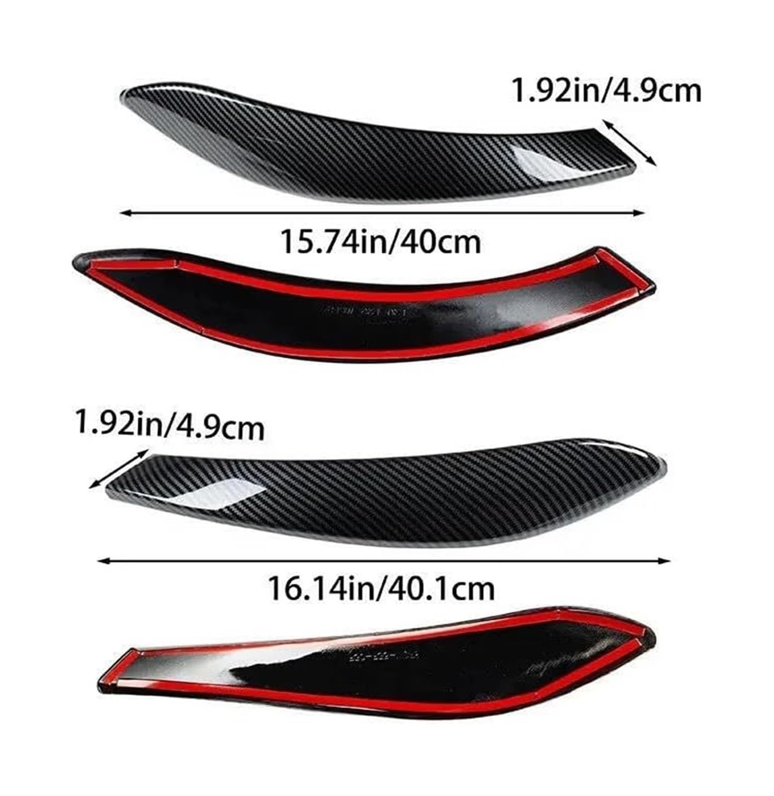 Set maniglie Rivestimento Della Maniglia Porta Interna Trim 4 Pezzi In Fibra Carbonio Per BMW F30 320i 328i 2013-2018