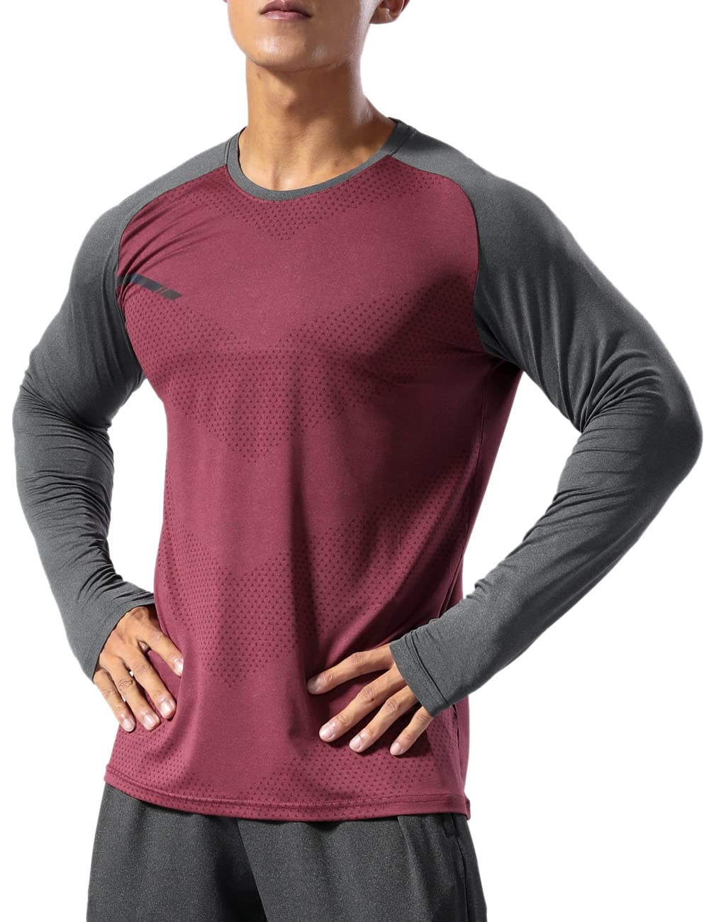 Męskie koszulki do biegania Sport z długim rękawem Fitness Kulturystyka Koszulki Dry Fit Top Bluzy