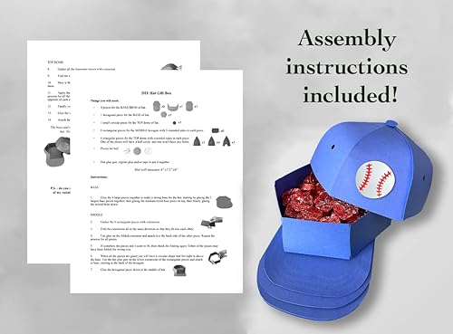 Miniatura 6 de Caja de regalo para sombreros kit de manualidades caja de regalo precortada piezas de cartulina 6 x 75 x 4 pulgadas paquete de 2 rojo