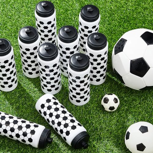 Yaomiao 50 Pcs Soccer Water Bottles Bulk 20 oz Reusable Squeeze Water Bottles Sports Ball Cup Accessories for Sports Party Favors Team Gifts - Image 6