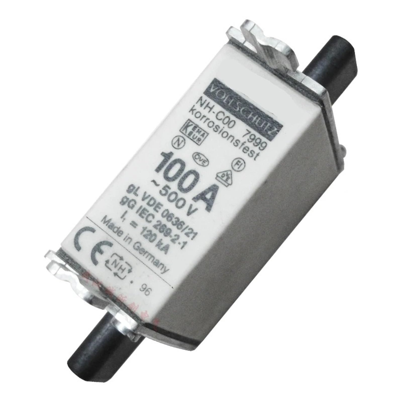 Fusible NHC00 40A 500V haute capacité de coupure et corps céramique isolé
