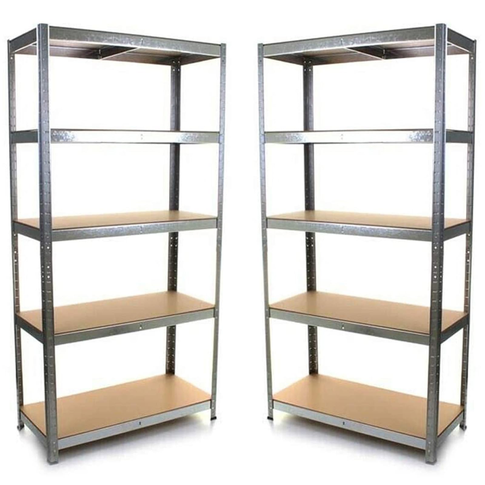 CrystalsHeavy Duty 5 Tier Racking Shelf Garage Shelving Storage Shelves Unit 180x90x40cm (2)